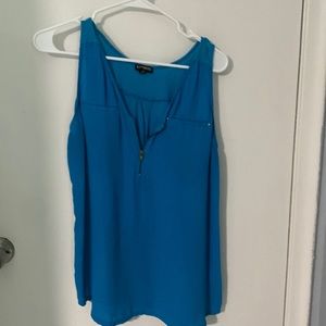Zip front tank top